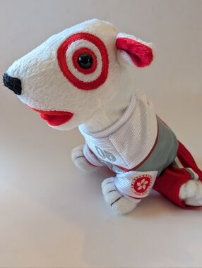 Target Bullseye Plush Dog 2008 Summer Olympics Rare Hong Kong Outfit 6.5"